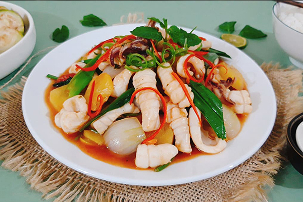 Trí Việt Phát Foods | Mực xào sốt chua ngọt