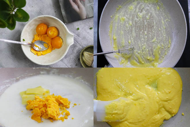 cách làm sốt trứng muối chấm thịt nướng