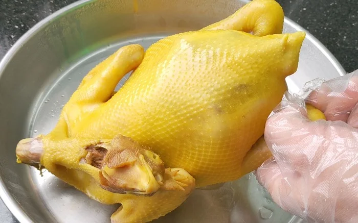cách làm gà ủ muối thịt hồng